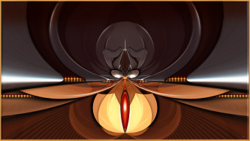 Картинка 3д графика fractal фракталы абстракция