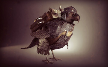 Картинка leonardo dell’agli 3д графика creatures существа птица