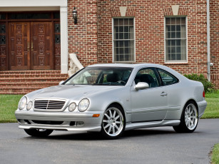 обоя автомобили, mercedes-benz, class, ac208, светлый, clk