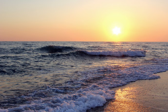 Картинка природа восходы закаты закат берег