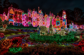 Картинка праздничные новогодние+пейзажи иллюминация