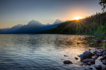 Картинка природа восходы закаты утро солнце