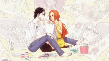 Картинка аниме bleach ресунки картинки улькиорра орихиме