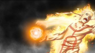 Картинка аниме naruto наруто форма девятихвостого