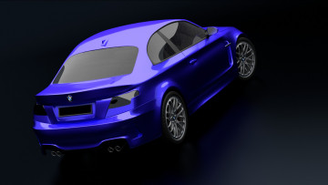 Картинка автомобили 3д синий