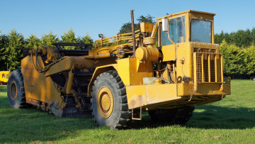 Картинка terex+earth+scraper техника строительная+техника скрепер трактор тяжелый колесный