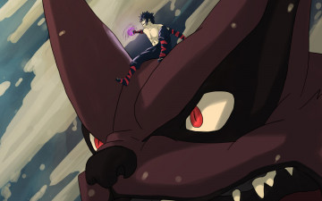 Картинка аниме naruto менма лис