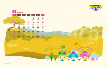 Картинка календари рисованные +векторная+графика дети