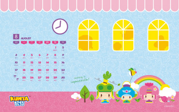 Картинка календари рисованные +векторная+графика дети