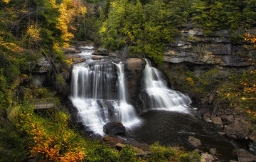 Картинка природа водопады поток вода
