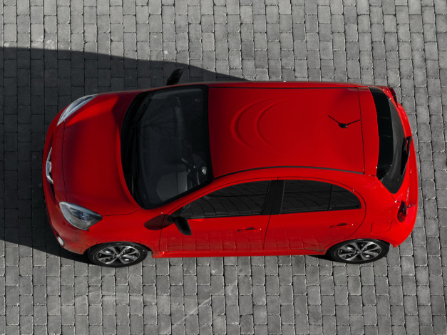 Обои картинки фото автомобили, nissan, datsun, красный, 2014, k13, ca-spec, micra