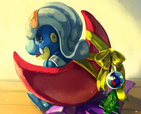 Картинка аниме pokemon колокольчик взгляд новый год арт покемон ленты месяц новогодний