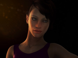 Картинка 3д+графика портрет+ portraits девушка фон взгляд
