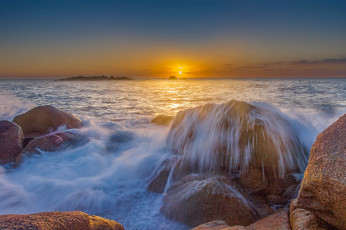 Картинка природа восходы закаты горизонт океан заря