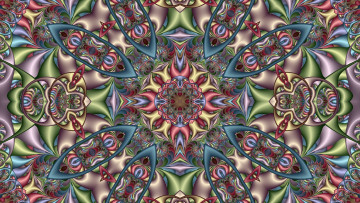 Картинка 3д+графика фракталы+ fractal фон узор цвета