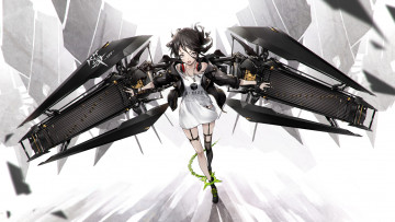 Картинка аниме оружие +техника +технологии девушка арт yucca-612 технологии цепь