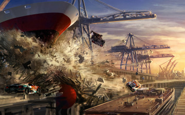 Картинка видео+игры split second гонки симулятор аркада