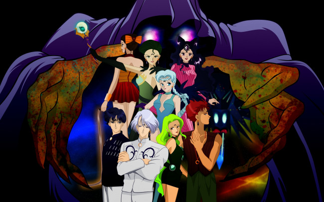 Обои картинки фото аниме, sailor moon, луна, маг, волшебник, колдун, wiseman, black, moon, clan