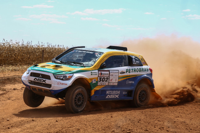 Обои картинки фото спорт, авторалли, 2014г, racing, mitsubishi, asx