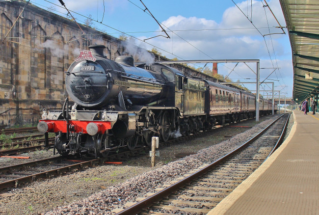 Обои картинки фото техника, паровозы, дорога, железная, паровоз