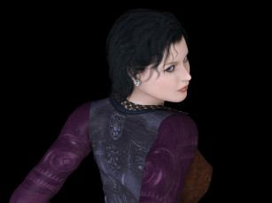 Картинка 3д+графика люди+ people девушка взгляд фон