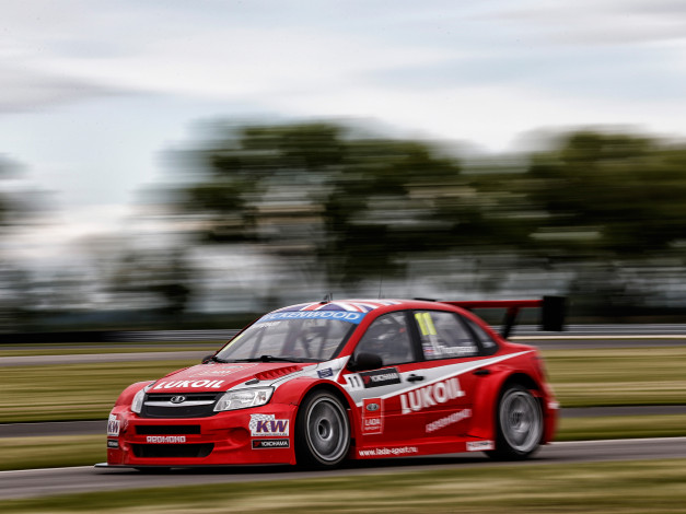 Обои картинки фото спорт, автоспорт, granta, lada, motorsport