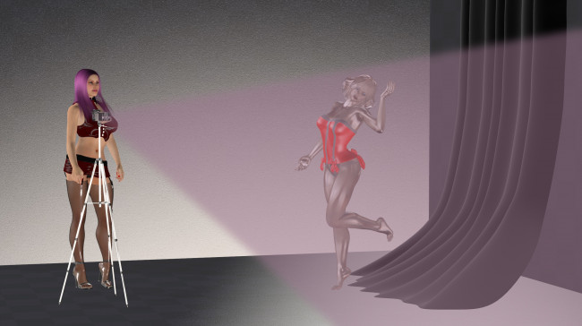 Обои картинки фото 3д графика, люди , people, взгляд, девушки, фон