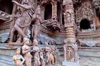 Картинка города -+исторические +архитектурные+памятники паттайя святилище таиланд