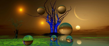 Картинка 3д+графика шары+ balls шары фон