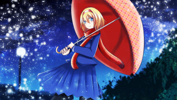 Картинка аниме touhou фон взгляд девушка