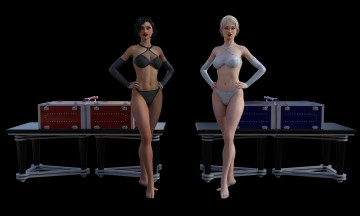 Картинка 3д+графика люди+ people фон взгляд девушки