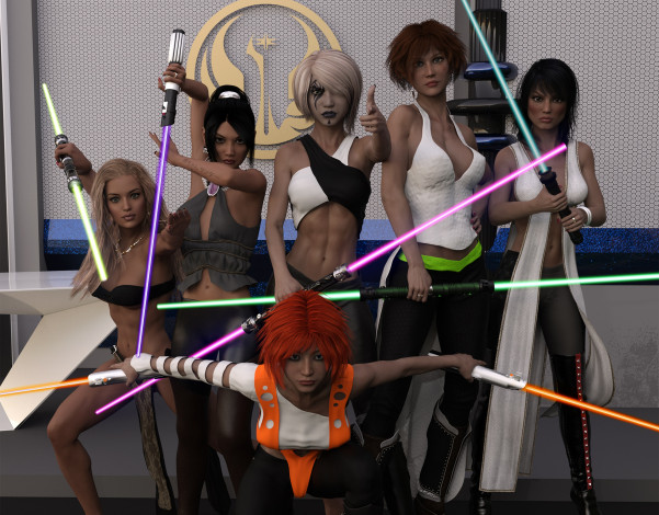 Обои картинки фото 3д графика, фантазия , fantasy, девушки, взгляд, фон