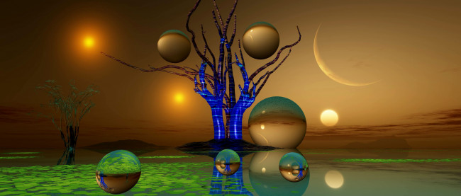 Обои картинки фото 3д графика, шары , balls, шары, фон