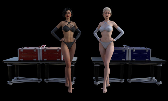 Обои картинки фото 3д графика, люди , people, фон, взгляд, девушки