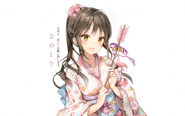 Обои картинки фото аниме, unknown,  другое, девушка, взгляд, фон