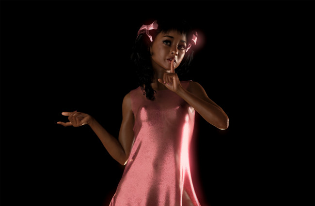 Обои картинки фото 3д графика, люди , people, фон, девушка, взгляд