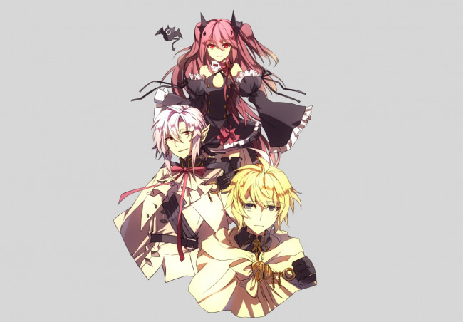 Обои картинки фото аниме, owari no seraph, последний, серафим