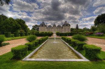 Картинка ch& 226 teau+de+cheverny города замки+франции замок