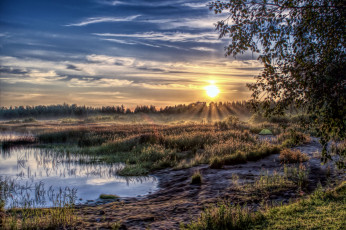 Картинка природа восходы закаты простор