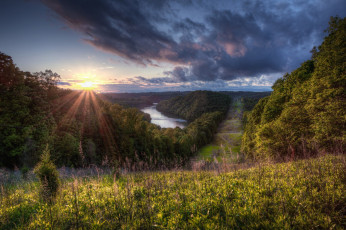 Картинка природа восходы закаты простор