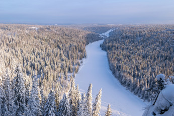 Картинка природа зима простор