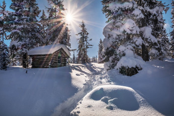 Картинка природа зима простор