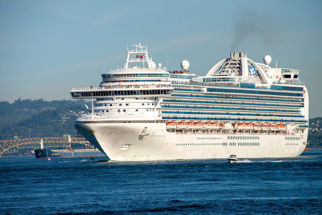 Обои картинки фото crown princess, корабли, лайнеры, круиз, лайнер