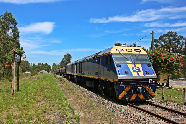 Обои картинки фото техника, поезда, состав, локомотив