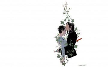 Картинка рисованное кино +мультфильмы гарри поттер северус снейп плющ кровь меч