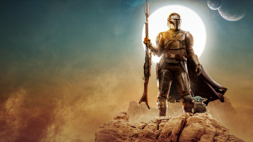 Картинка the+mandalorian+ сериал+2019+–+ кино+фильмы the+mandalorian звездные войны фантастика фэнтези боевик мандалорец grogu star wars the mandalorian baby yoda постер фильм сериал