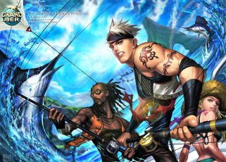 Картинка видео+игры grand+mer друзья рыбалка рыба волна