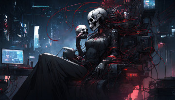 Картинка фэнтези нежить нейросети графика нейроарт ai art нейронные сети рисунки нейро искусство