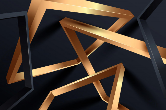 Обои картинки фото векторная графика, -графика , graphics, абстракция, темный, фон, вектор, элементы, черный, позолота