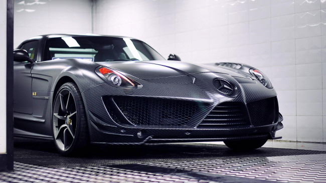 Обои картинки фото mercedes-benz sls amg, автомобили, mercedes-benz, серебристый, карбон, бокс